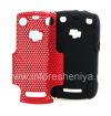 Photo 3 — La cubierta resistente perforado para BlackBerry Curve 9360/9370, Negro / Rojo