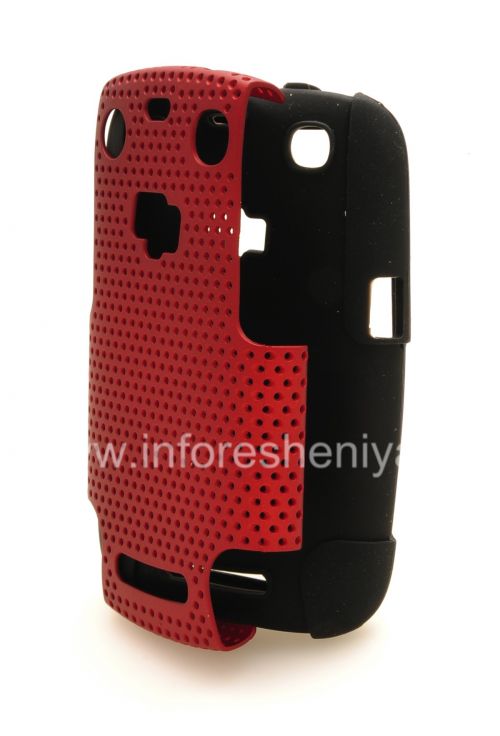 Photogallery for Für Blackberry 9360/9370 Berry Hülle robusten perforiert, Schwarz / Rot product