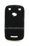 Photo 1 — La cubierta resistente perforado para BlackBerry Curve 9360/9370, Negro / Negro