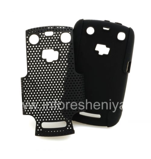 Photogallery for Für Blackberry 9360/9370 Berry Hülle robusten perforiert, Schwarz / Schwarz product
