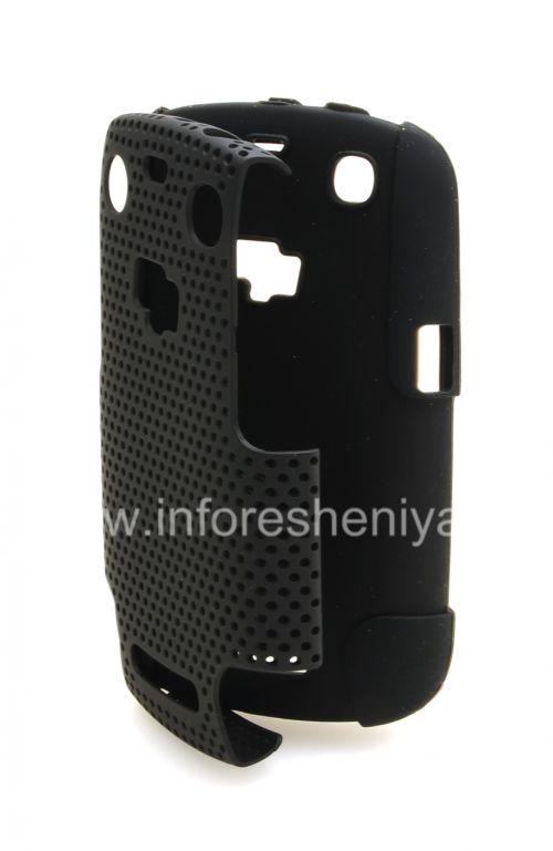 Photogallery for Für Blackberry 9360/9370 Berry Hülle robusten perforiert, Schwarz / Schwarz product