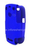Photo 7 — La cubierta resistente perforado para BlackBerry Curve 9360/9370, Azul / Azul