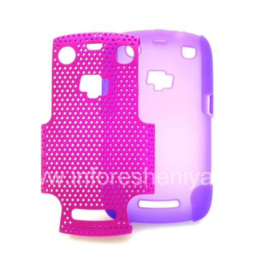 Photogallery for Für Blackberry 9360/9370 Berry Hülle robusten perforiert, Flieder / Fuchsia product