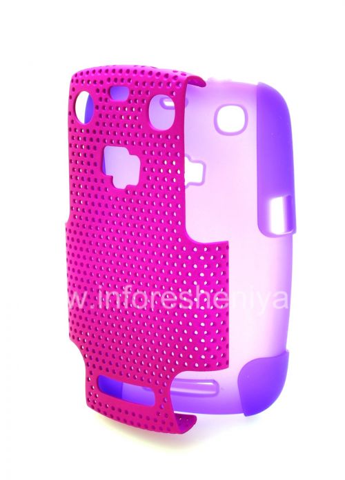 Photogallery for Für Blackberry 9360/9370 Berry Hülle robusten perforiert, Flieder / Fuchsia product