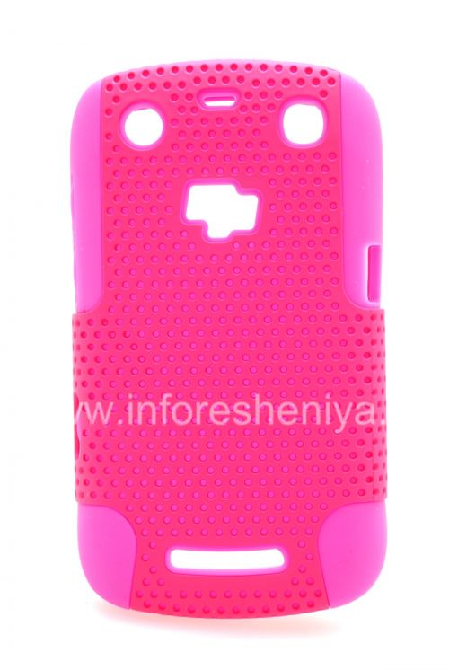 Photogallery for Für Blackberry 9360/9370 Berry Hülle robusten perforiert, Lila / Himbeere product