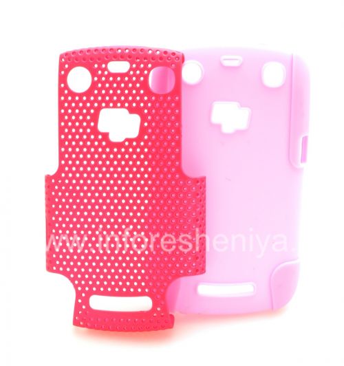 Photogallery for Für Blackberry 9360/9370 Berry Hülle robusten perforiert, Rosa / Himbeere product