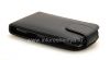 Photo 8 — Couvercle du boîtier en cuir avec ouverture verticale pour le BlackBerry Curve 9360/9370, Noir avec grande texture