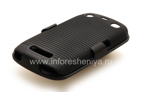 Photogallery for BlackBerry 9360 / 9370 কার্ভ জন্য প্লাস্টিক কেস + + খাপ, কালো product