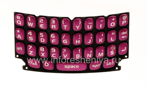 Photogallery for El teclado original Inglés para el BlackBerry Curve 9360/9370, Purple (Púrpura real) product