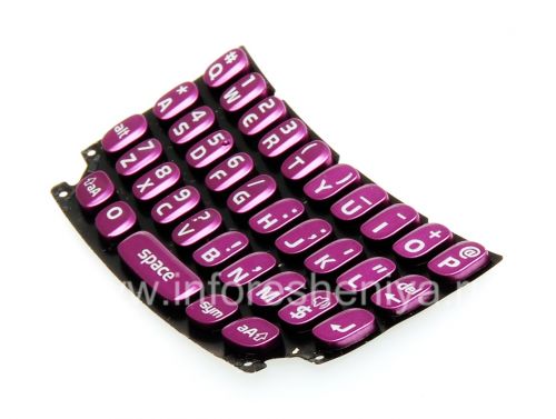 Photogallery for El teclado original Inglés para el BlackBerry Curve 9360/9370, Purple (Púrpura real) product