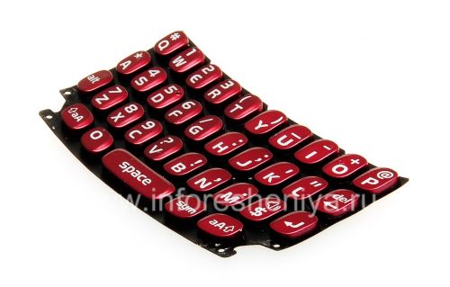 Photogallery for El teclado original Inglés para el BlackBerry Curve 9360/9370, Red (Rojo Rubí) product