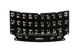Teclado ruso para BlackBerry Curve 9360/9370 (grabado), Negro