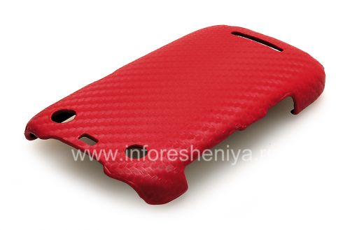 Photogallery for Plastic bag-cap &quot;Carbon&quot; for BlackBerry 9360/9370 Curve, Red product