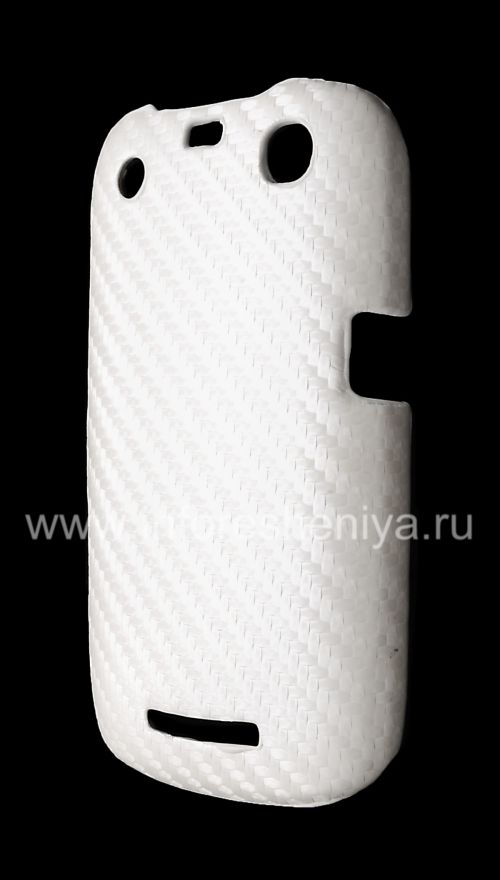 Photogallery for Plastic bag-cap &quot;Carbon&quot; for BlackBerry 9360/9370 Curve, White product