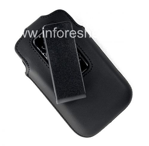 Photogallery for Das Original Ledertasche mit Clip Leather Swivel Holster für Blackberry 9360/9370 Curve, Black (Schwarz) product
