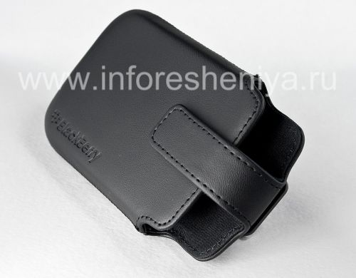 Photogallery for Das Original Ledertasche mit Clip Leather Swivel Holster für Blackberry 9360/9370 Curve, Black (Schwarz) product