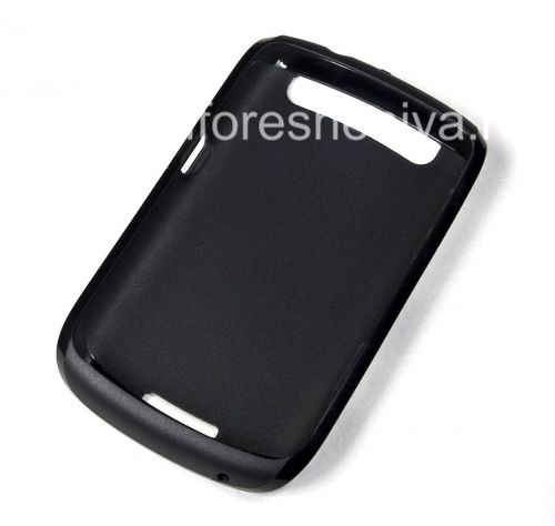 Photogallery for Funda de silicona original compactado Shell suave de la caja para BlackBerry Curve 9360/9370, Negro (Negro) product