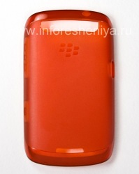 Etui en silicone d'origine Soft Shell Case compacté pour BlackBerry Curve 9360/9370, Rouge-orange (Inferno)