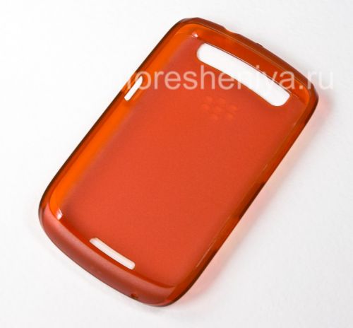 Photogallery for Funda de silicona original compactado Shell suave de la caja para BlackBerry Curve 9360/9370, Rojo-naranja (Inferno) product