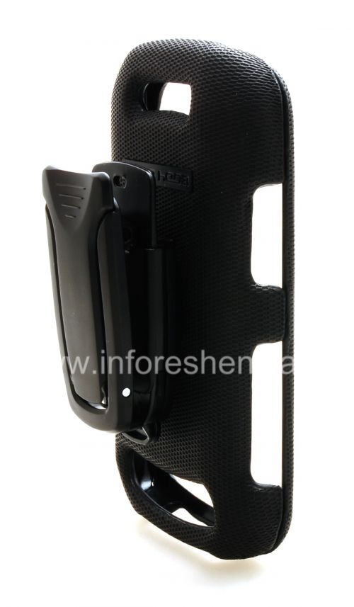 Photogallery for コー​​ポレート・ケース+ベルトは、BlackBerry 9370分の9360カーブのためのボディーグローブフレックススナップオンケースをクリップ, ブラック product
