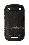 Corporate Silicone seal with leather insert AGF Black Leather Inlay with TPU Case for BlackBerry 9360/9370 Curve, The black