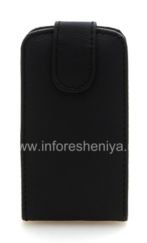 Photogallery for 与BlackBerry 9380曲线纵向开皮套盖, 黑色大纹理 product