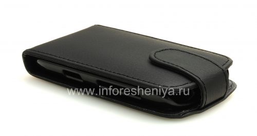 Photogallery for 与BlackBerry 9380曲线纵向开皮套盖, 黑色大纹理 product
