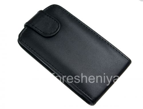 Photogallery for 与BlackBerry 9380曲线纵向开皮套盖, 黑色质地优良 product