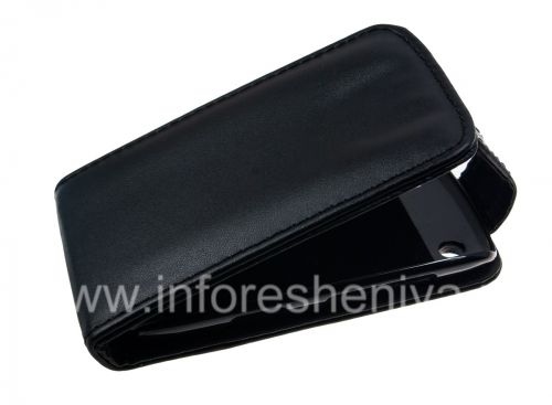 Photogallery for 与BlackBerry 9380曲线纵向开皮套盖, 黑色质地优良 product