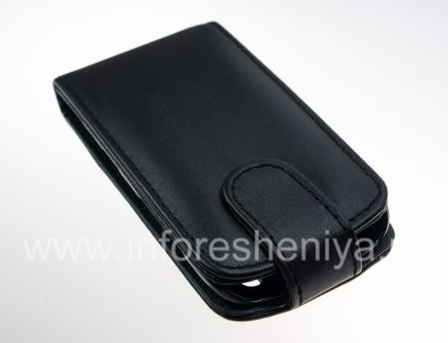 Photogallery for 与BlackBerry 9380曲线纵向开皮套盖, 黑色质地优良 product