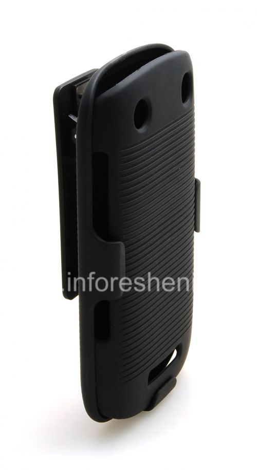 Photogallery for حالة من البلاستيك + الحافظة لبلاك بيري كيرف 9380, أسود product