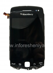 Asli perakitan layar LCD dengan layar sentuh untuk BlackBerry 9380 Curve, Hitam, layar jenis 003/111