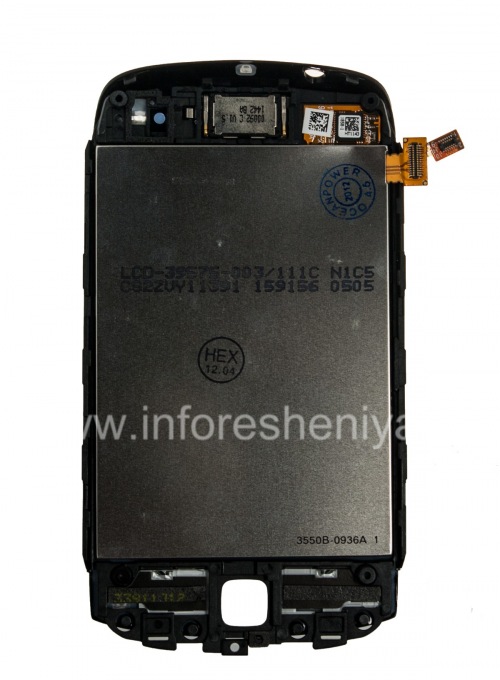 Photogallery for The original LCD screen assembly with touch-screen for BlackBerry 9380 Curve, Black, screen type 003/111 product