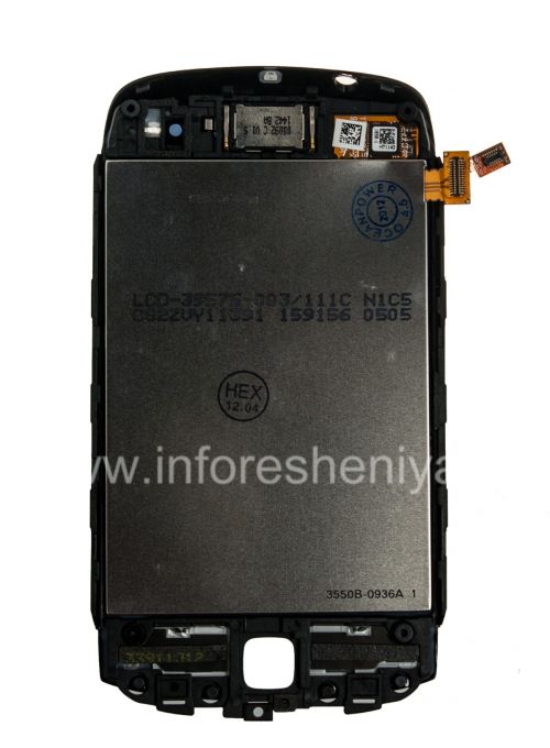 Photogallery for The original LCD screen assembly with touch-screen for BlackBerry 9380 Curve, Black, screen type 004/111 product