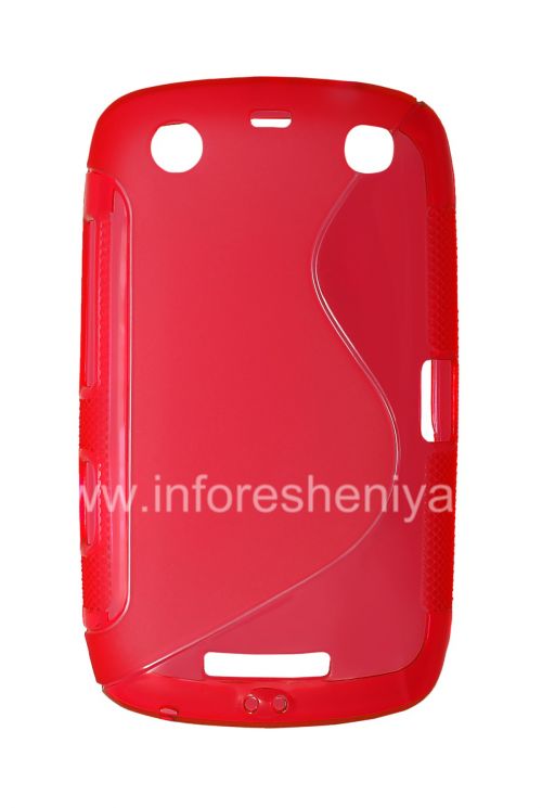 Photogallery for 硅胶套紧凑的流线型曲线BlackBerry 9380, 红 product