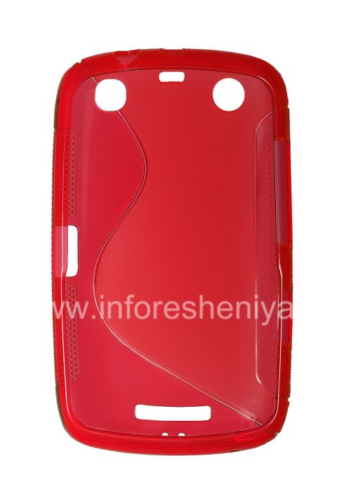 Photogallery for 硅胶套紧凑的流线型曲线BlackBerry 9380, 红 product