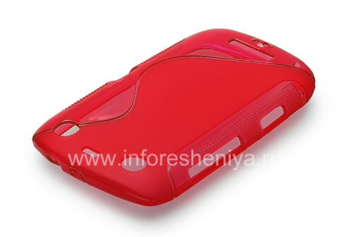 Photogallery for 硅胶套紧凑的流线型曲线BlackBerry 9380, 红 product