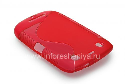 Photogallery for 硅胶套紧凑的流线型曲线BlackBerry 9380, 红 product