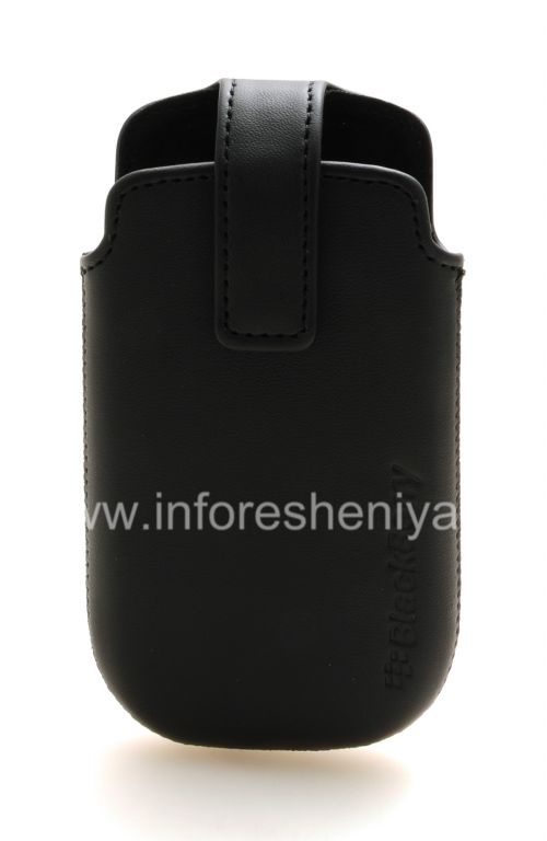 Photogallery for BlackBerry 9380 কার্ভ জন্য ক্লিপ লেদার সুইভেল খাপ সঙ্গে মূল চামড়া কেস, কালো product