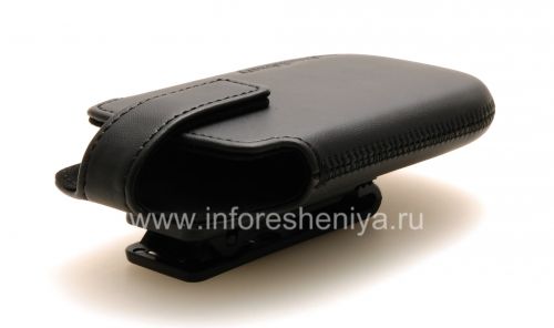 Photogallery for BlackBerry 9380 কার্ভ জন্য ক্লিপ লেদার সুইভেল খাপ সঙ্গে মূল চামড়া কেস, কালো product
