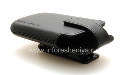 Photogallery for BlackBerry 9380 কার্ভ জন্য ক্লিপ লেদার সুইভেল খাপ সঙ্গে মূল চামড়া কেস, কালো product
