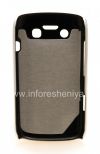 Photo 2 — Plastic bag-cover with relief insert for BlackBerry 9790 Bold, Metallic / Black