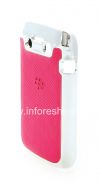 Photo 4 — Plastic bag-cover with relief insert for BlackBerry 9790 Bold, Metallic / Fuchsia