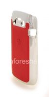 Photo 4 — Plastic bag-cover with relief insert for BlackBerry 9790 Bold, Metallic / Red