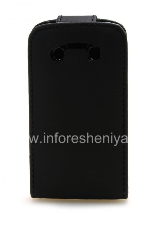 Photogallery for 与BlackBerry 9790 Bold纵向开皮套盖, 黑色大纹理 product