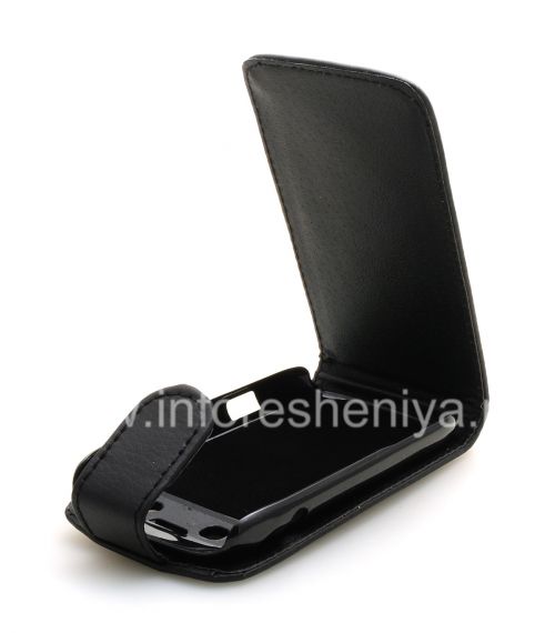 Photogallery for 与BlackBerry 9790 Bold纵向开皮套盖, 黑色大纹理 product