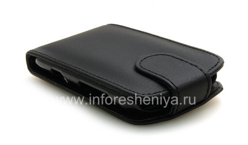 Photogallery for 与BlackBerry 9790 Bold纵向开皮套盖, 黑色大纹理 product