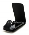 Photo 8 — kasus penutup kulit dengan membuka vertikal untuk BlackBerry 9790 Bold, Hitam dengan tekstur halus