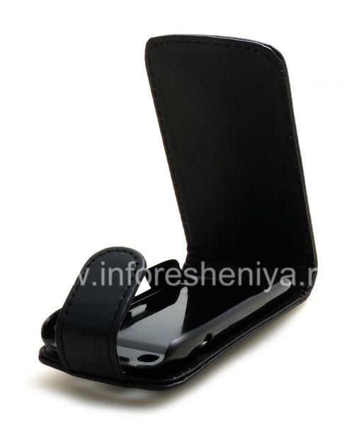 Photogallery for 与BlackBerry 9790 Bold纵向开皮套盖, 黑色质地优良 product