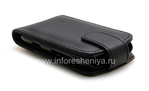 Photogallery for 与BlackBerry 9790 Bold纵向开皮套盖, 黑色质地优良 product